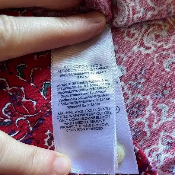 Western Holiday Paisley Button Down | Red Western Shirt | Vintage RL Christmas - Picture 6 of 6